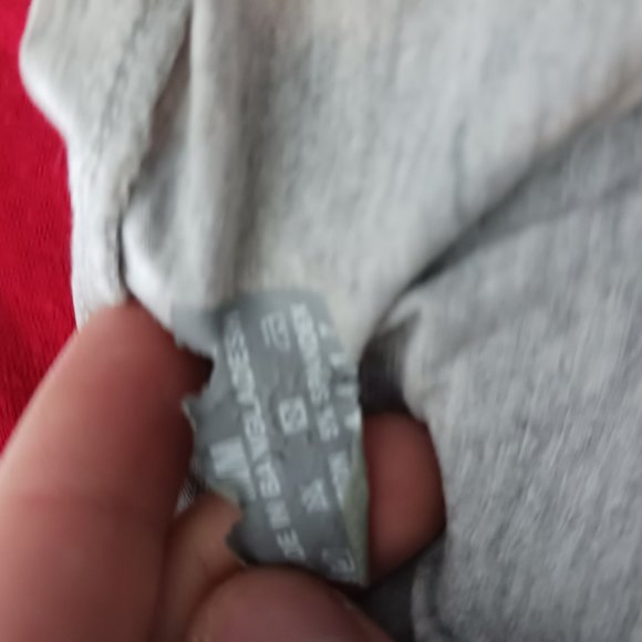 blank v neck tee t-shirt gray women medium short sleeves - Picture 5 of 5